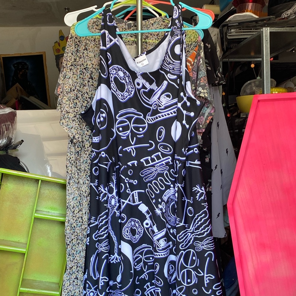 Rick and Morty Cow Cow Dress